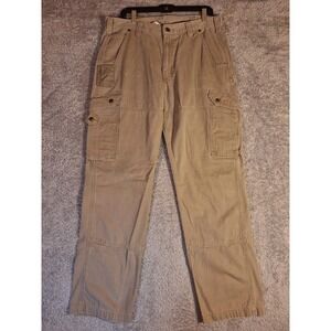 Carhartt Relaxed Fit Ripstop Cargo Carpenter Work Pants Mens 36x34 Desert Tan